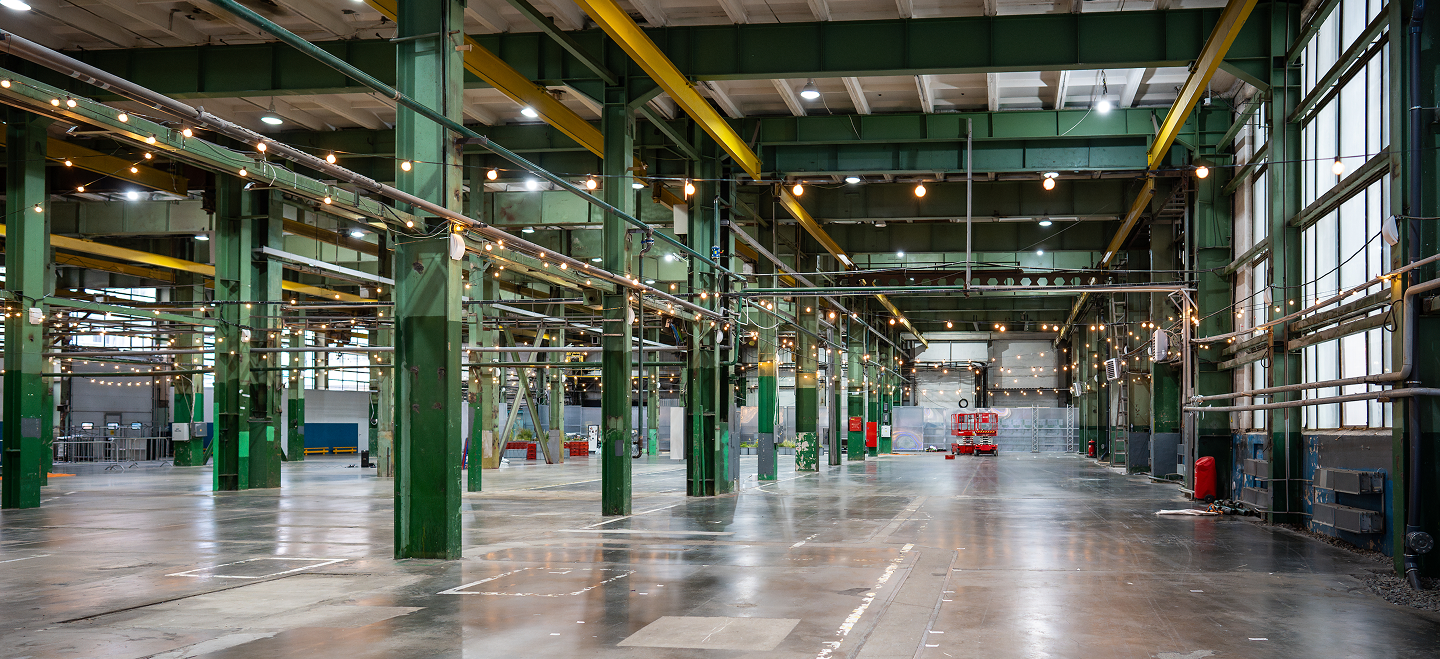 Industrial factory background