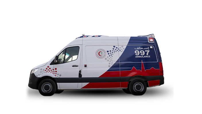 تعاون مثمر بين AMS والهلال الأحمر السعودي في توريد و تجهيز سيارة إسعاف