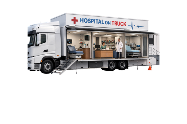 المستشفيات المتنقلة على الشاحنات